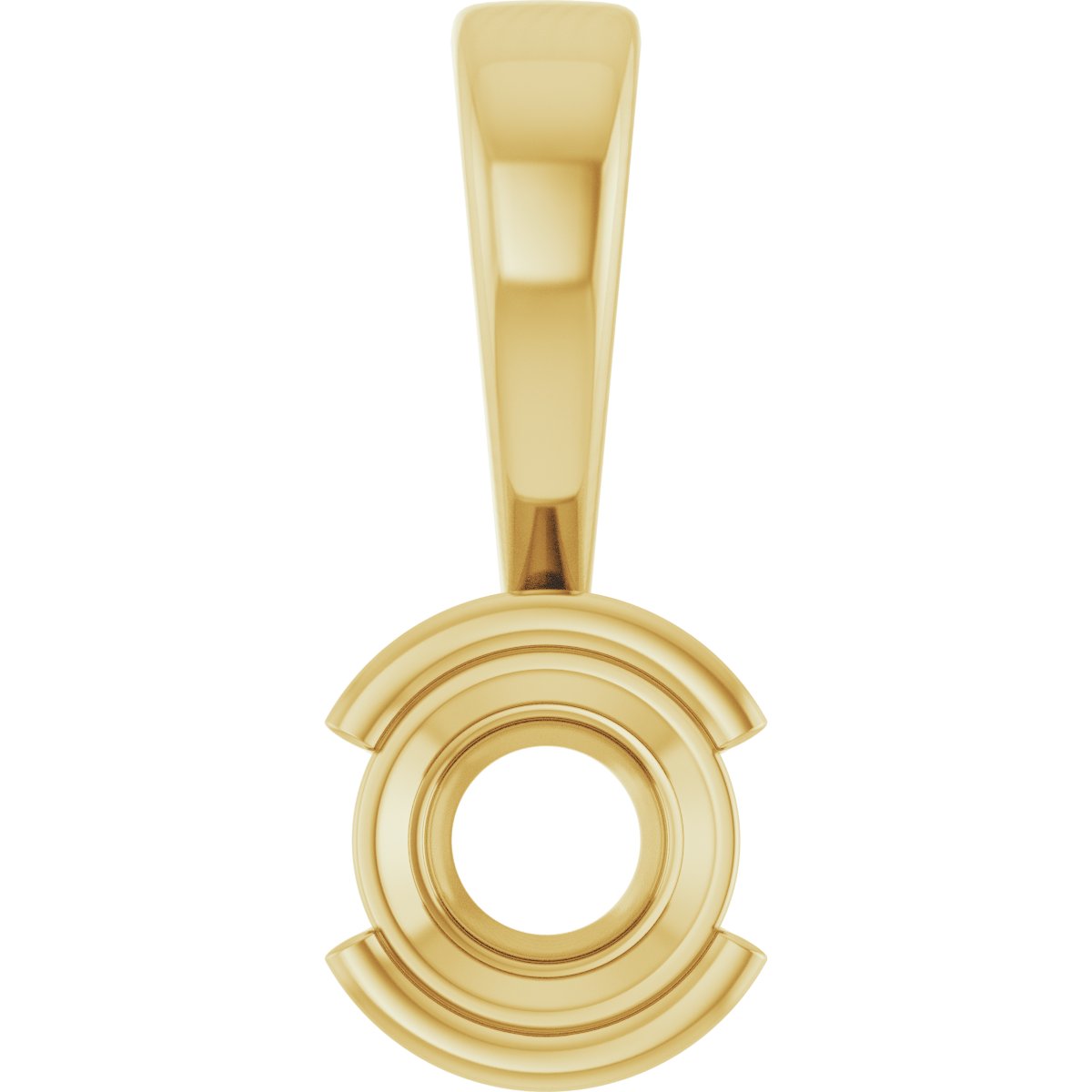 Half Bezel Solitaire Charm/Pendant