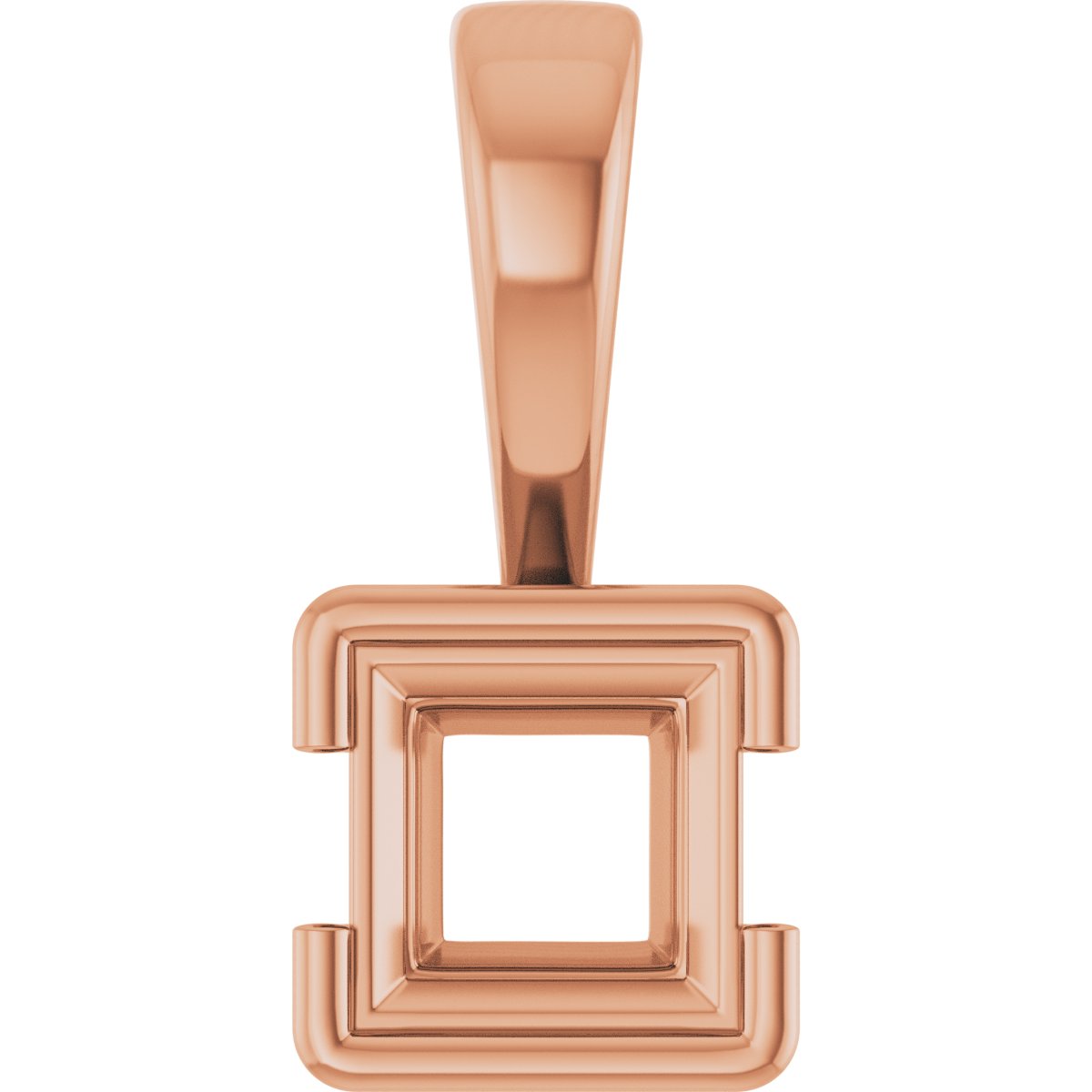 Half Bezel Solitaire Charm/Pendant