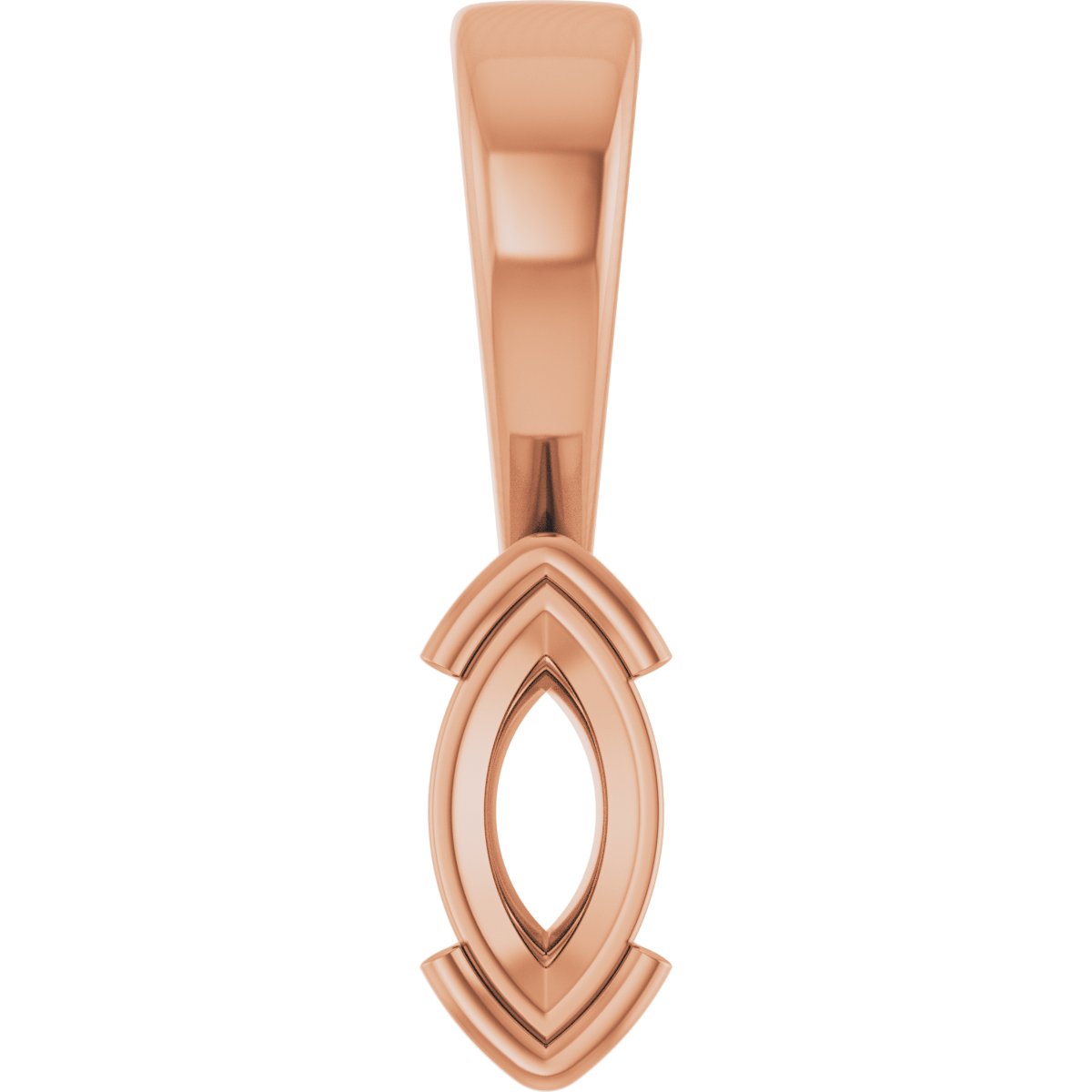 Half Bezel Solitaire Charm/Pendant