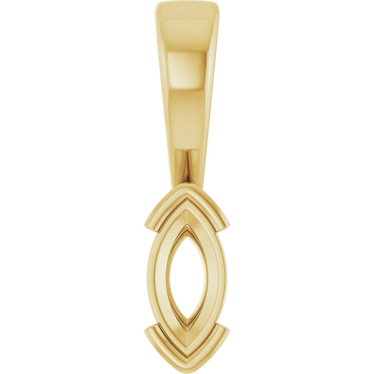 Half Bezel Solitaire Charm/Pendant