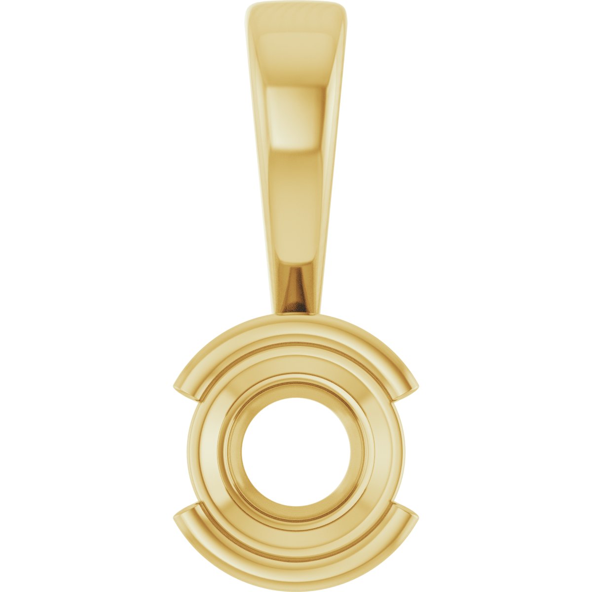 Half Bezel Solitaire Charm/Pendant