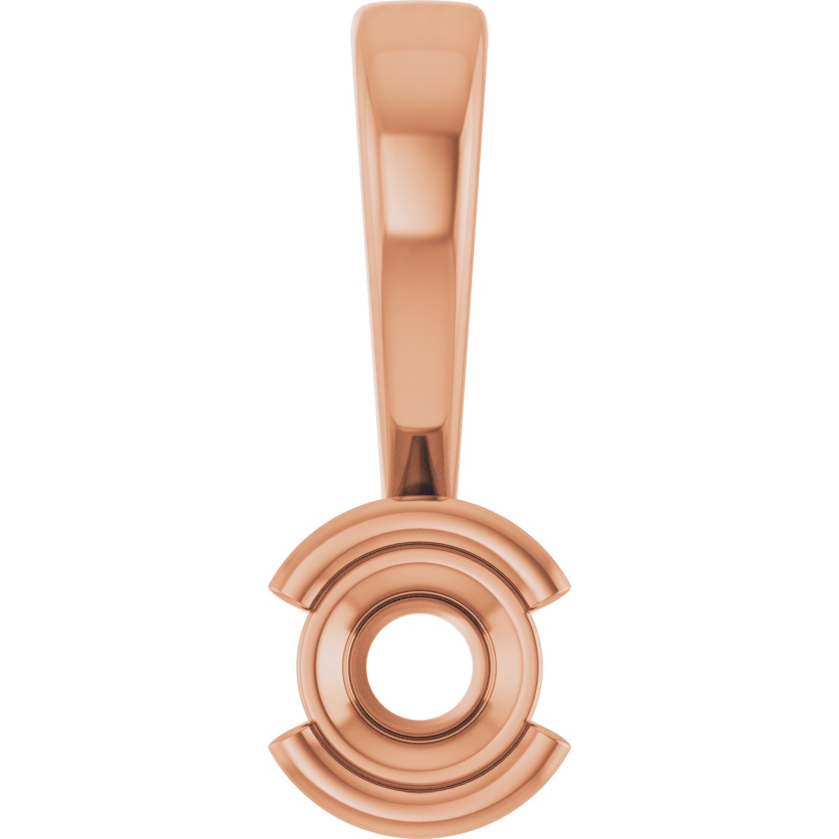 Half Bezel Solitaire Charm/Pendant