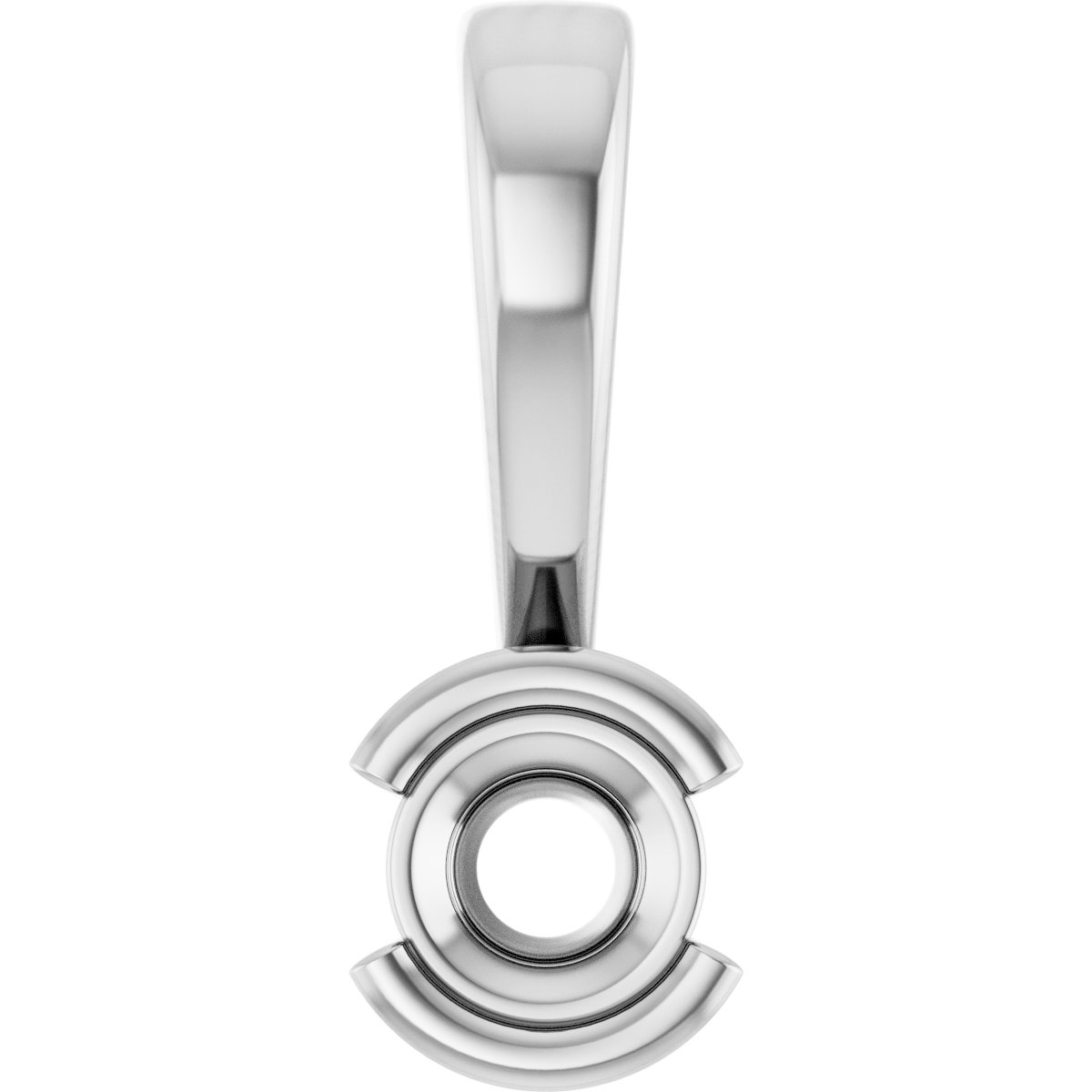 Half Bezel Solitaire Charm/Pendant
