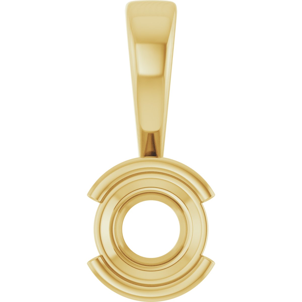 Half Bezel Solitaire Charm/Pendant