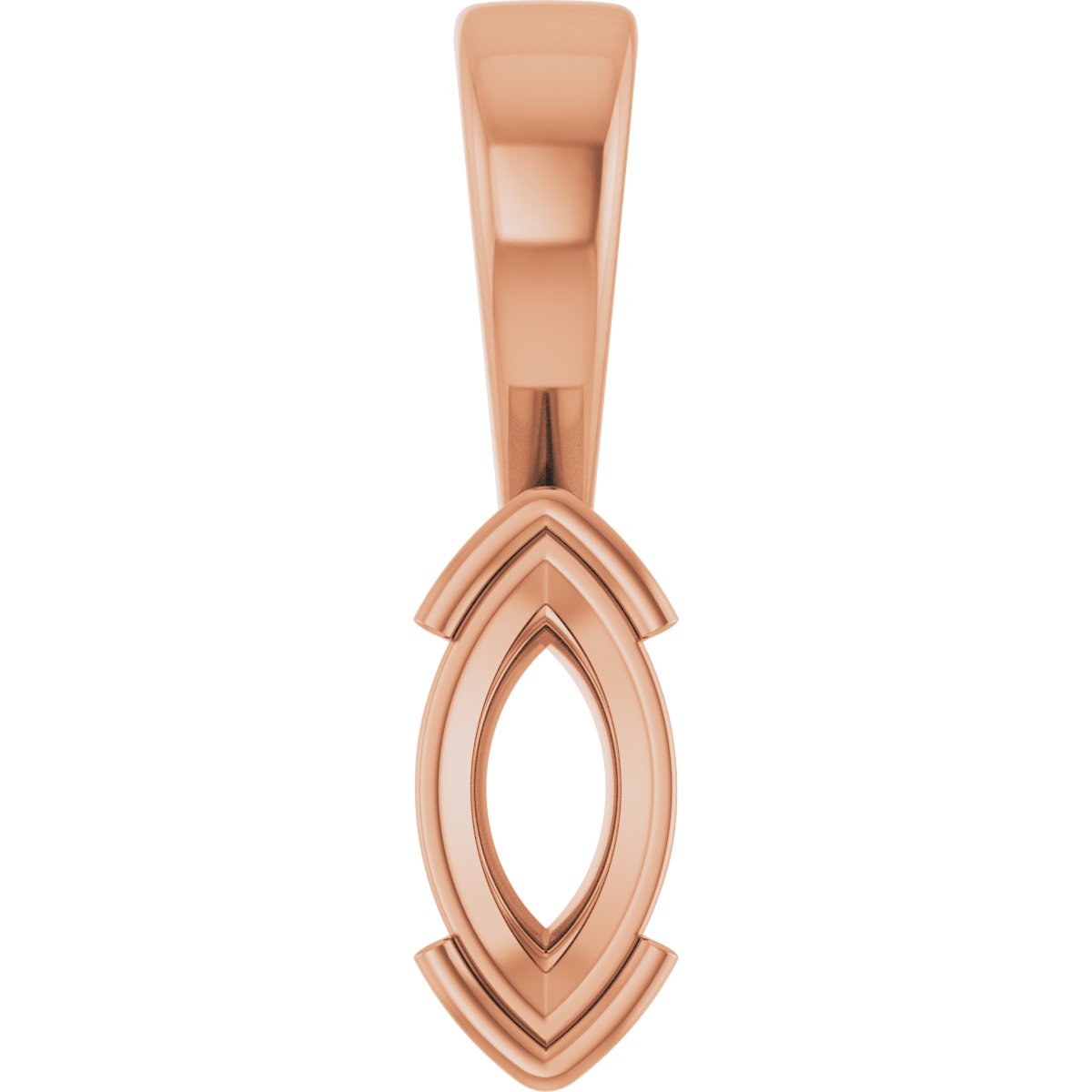 Half Bezel Solitaire Charm/Pendant