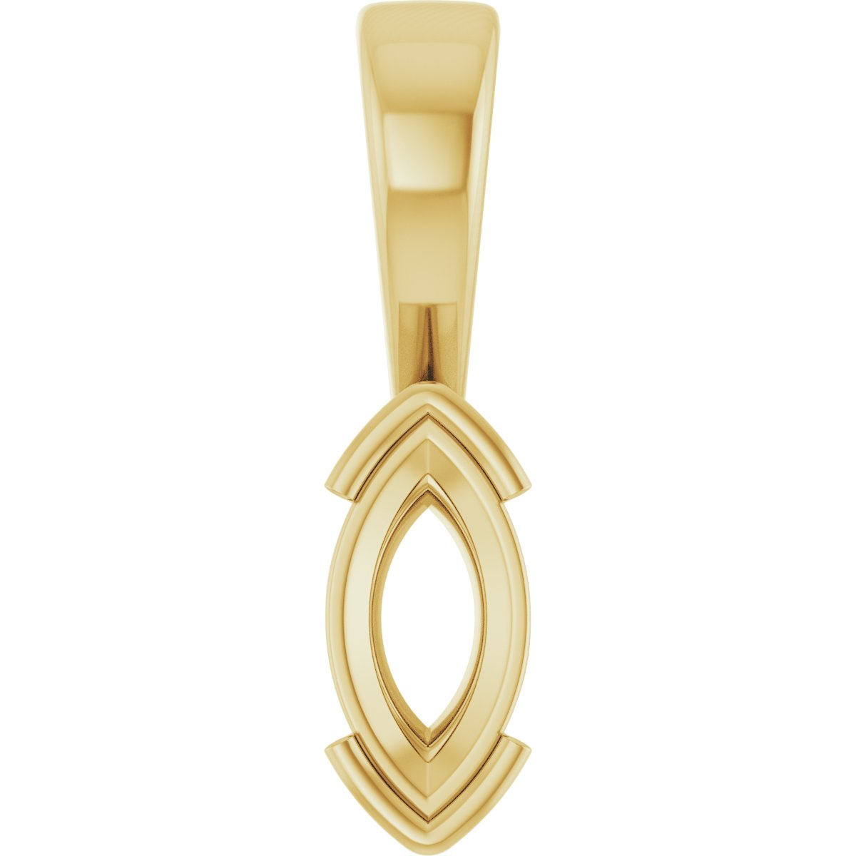 Half Bezel Solitaire Charm/Pendant