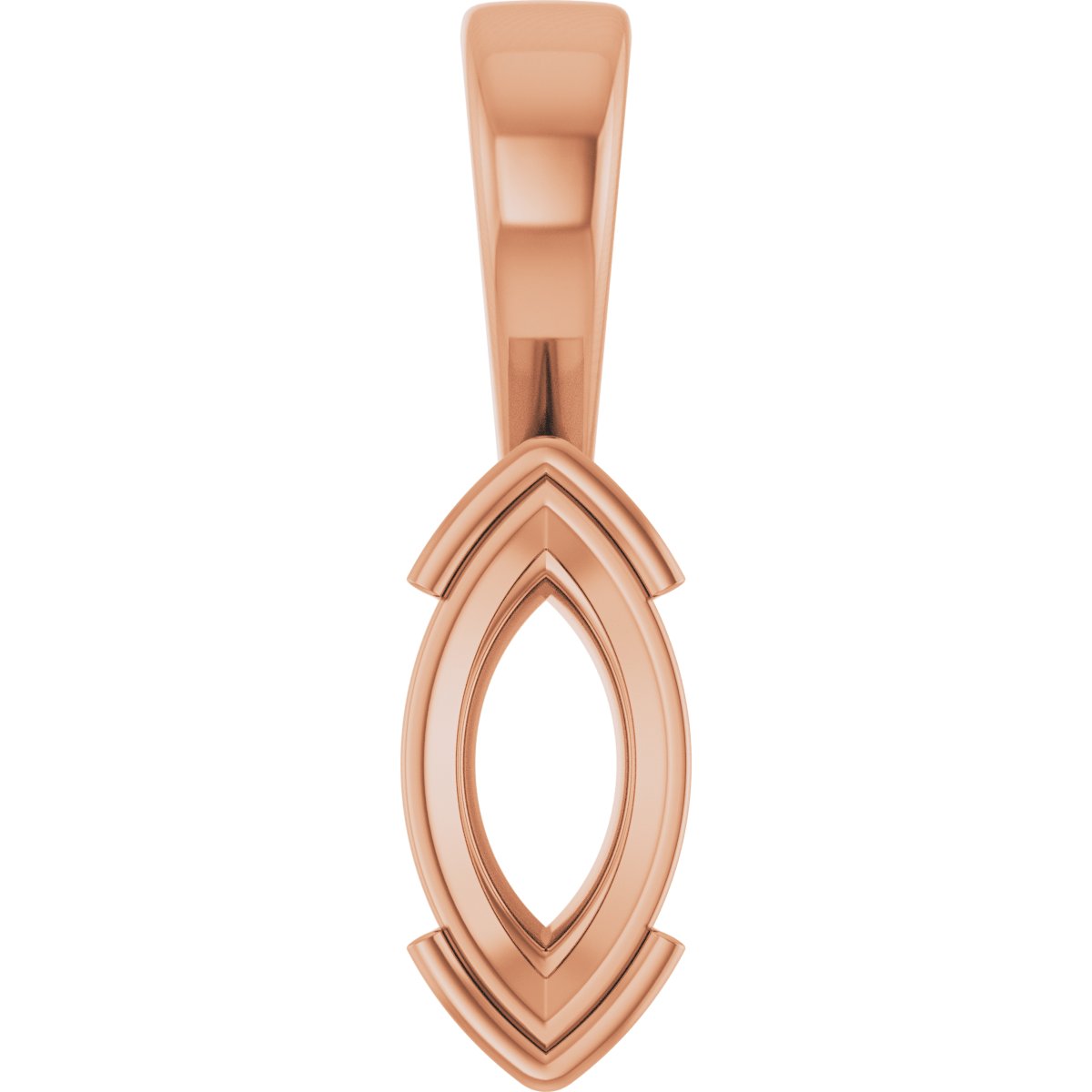 Half Bezel Solitaire Charm/Pendant