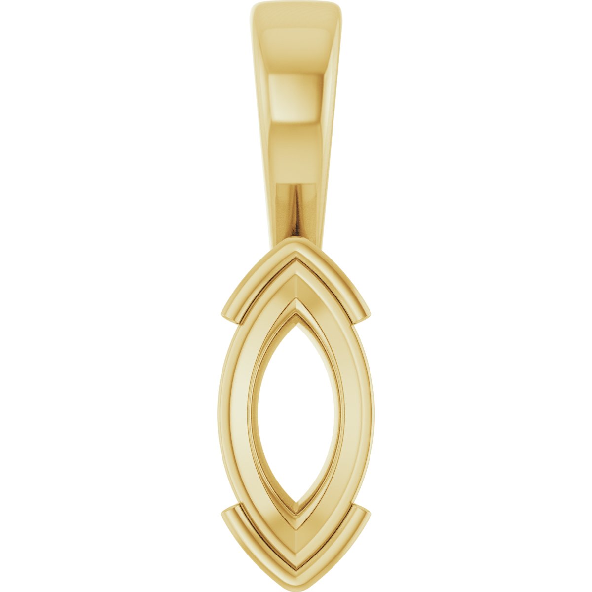 Half Bezel Solitaire Charm/Pendant