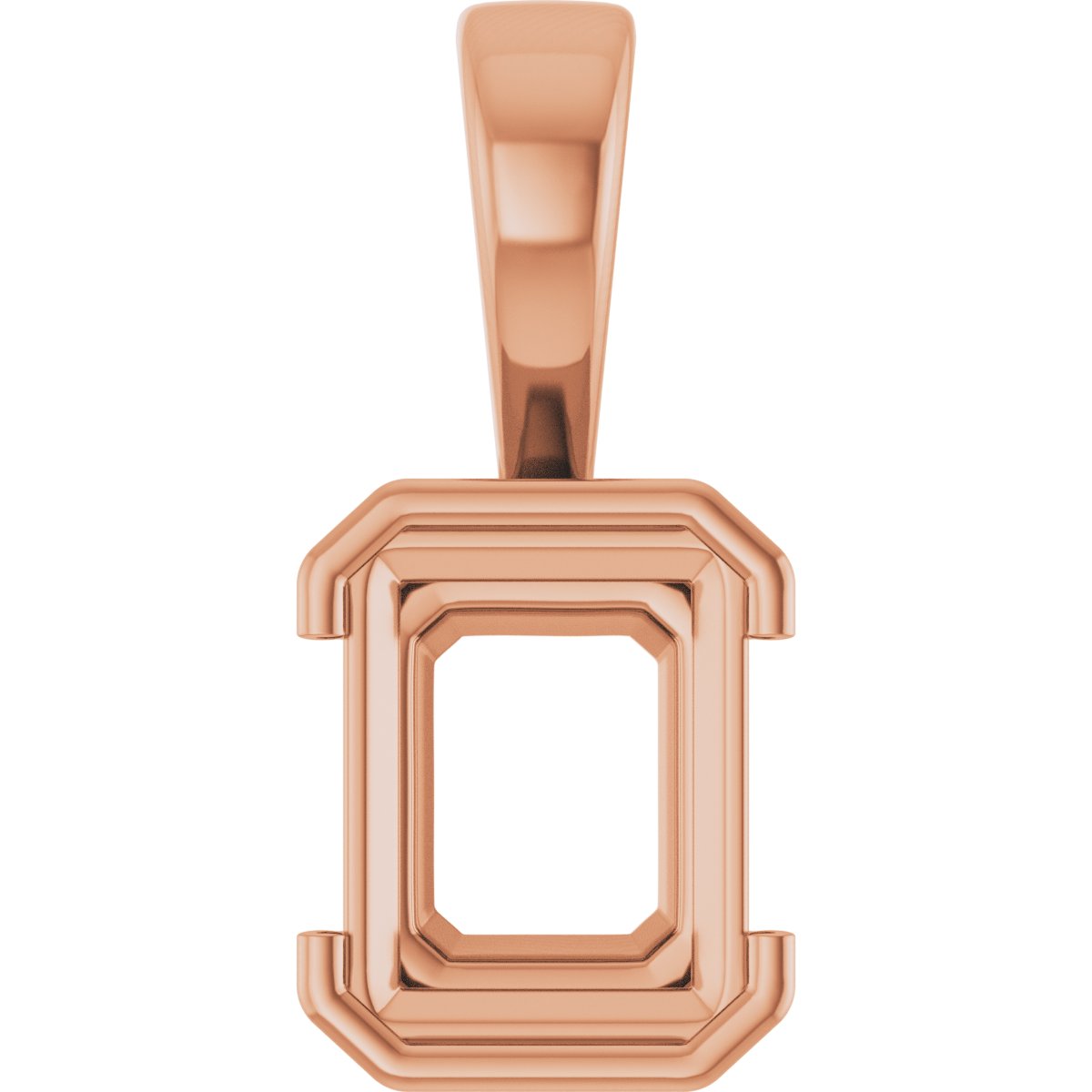 Half Bezel Solitaire Charm/Pendant