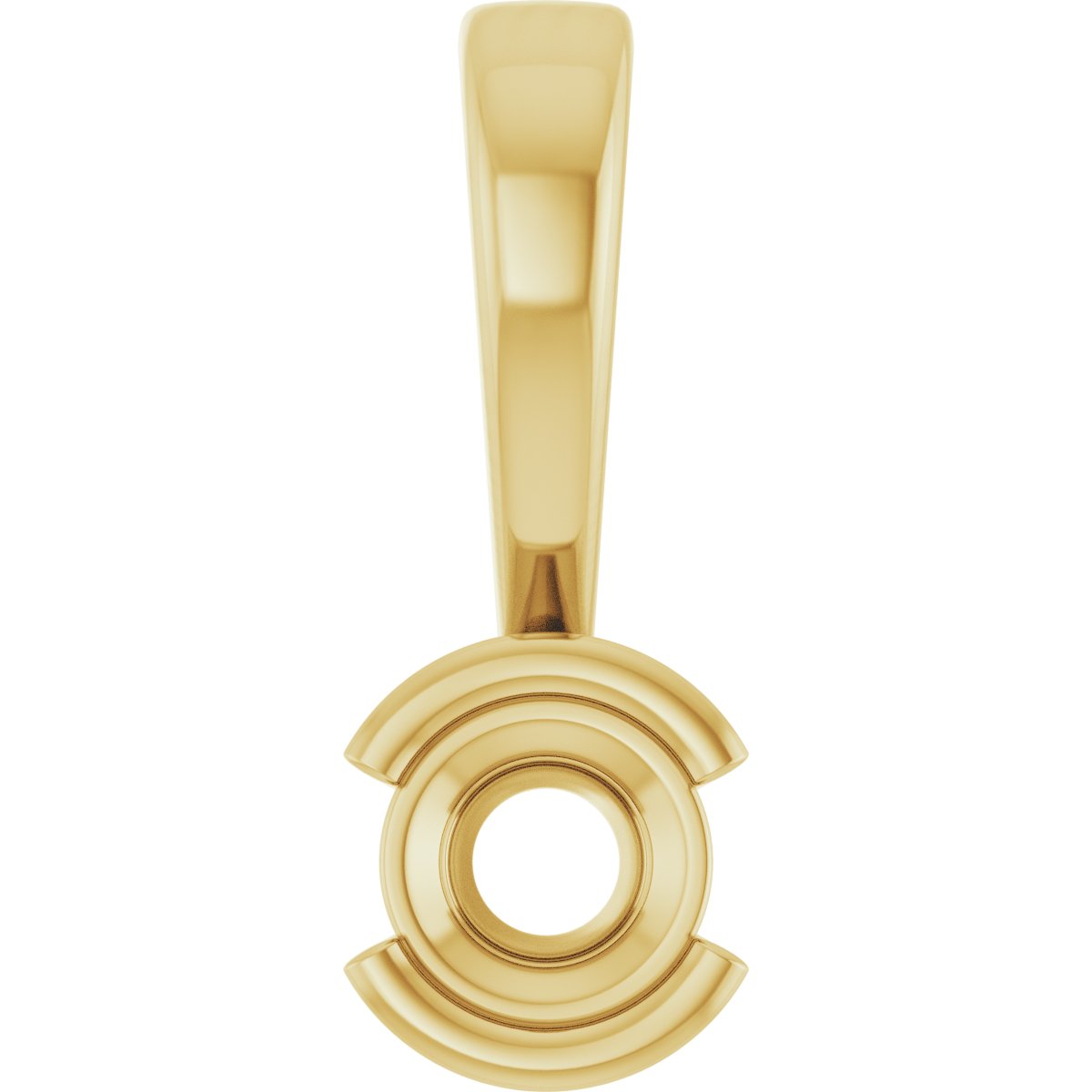 Half Bezel Solitaire Charm/Pendant