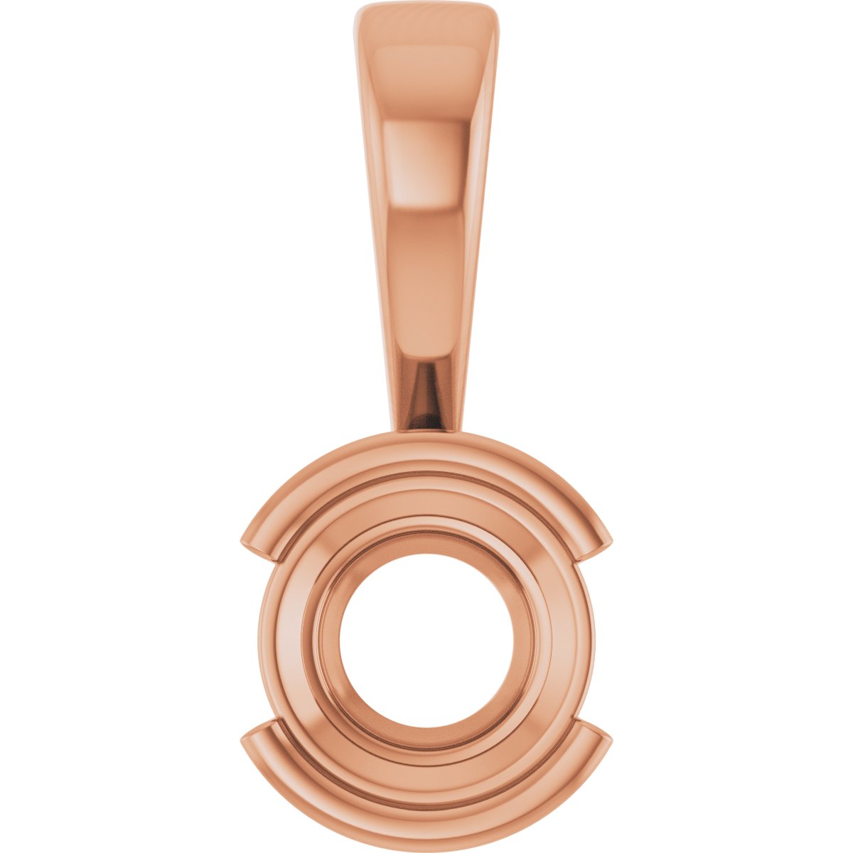 Half Bezel Solitaire Charm/Pendant