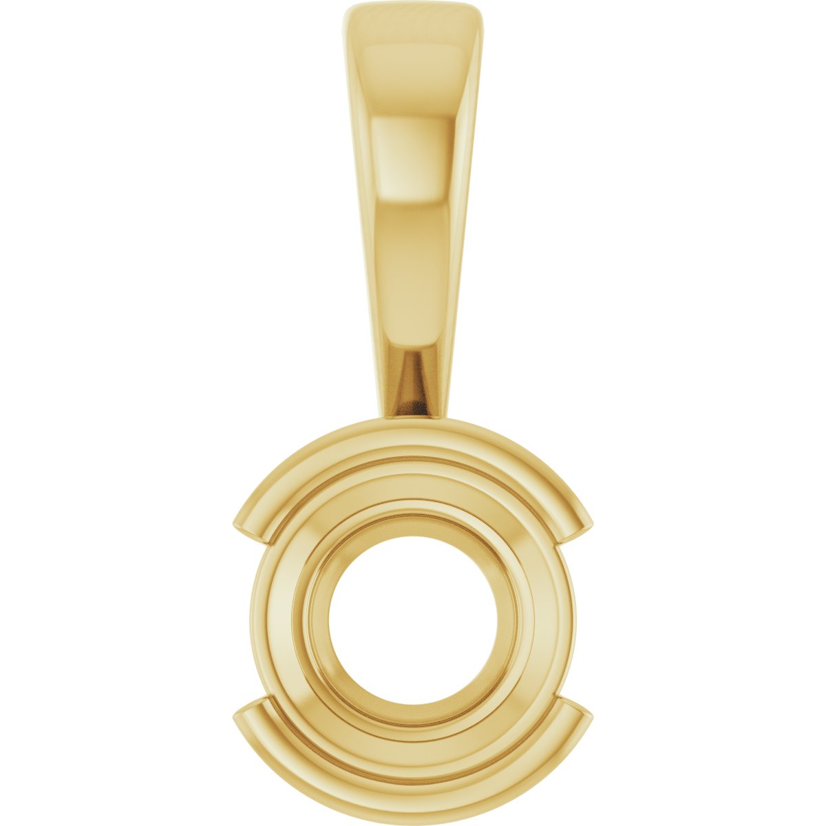 Half Bezel Solitaire Charm/Pendant