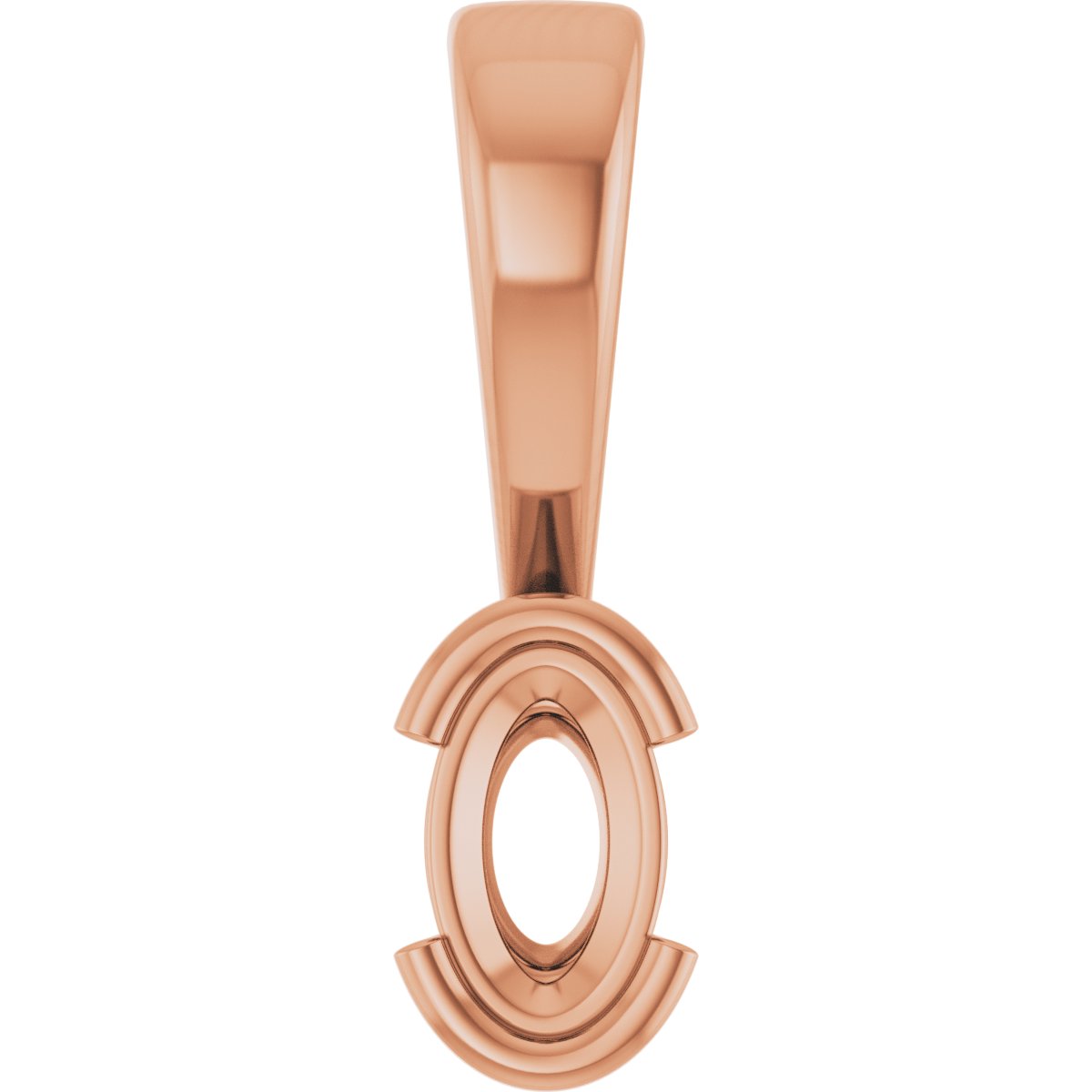 Half Bezel Solitaire Charm/Pendant