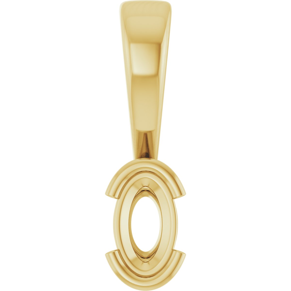 Half Bezel Solitaire Charm/Pendant