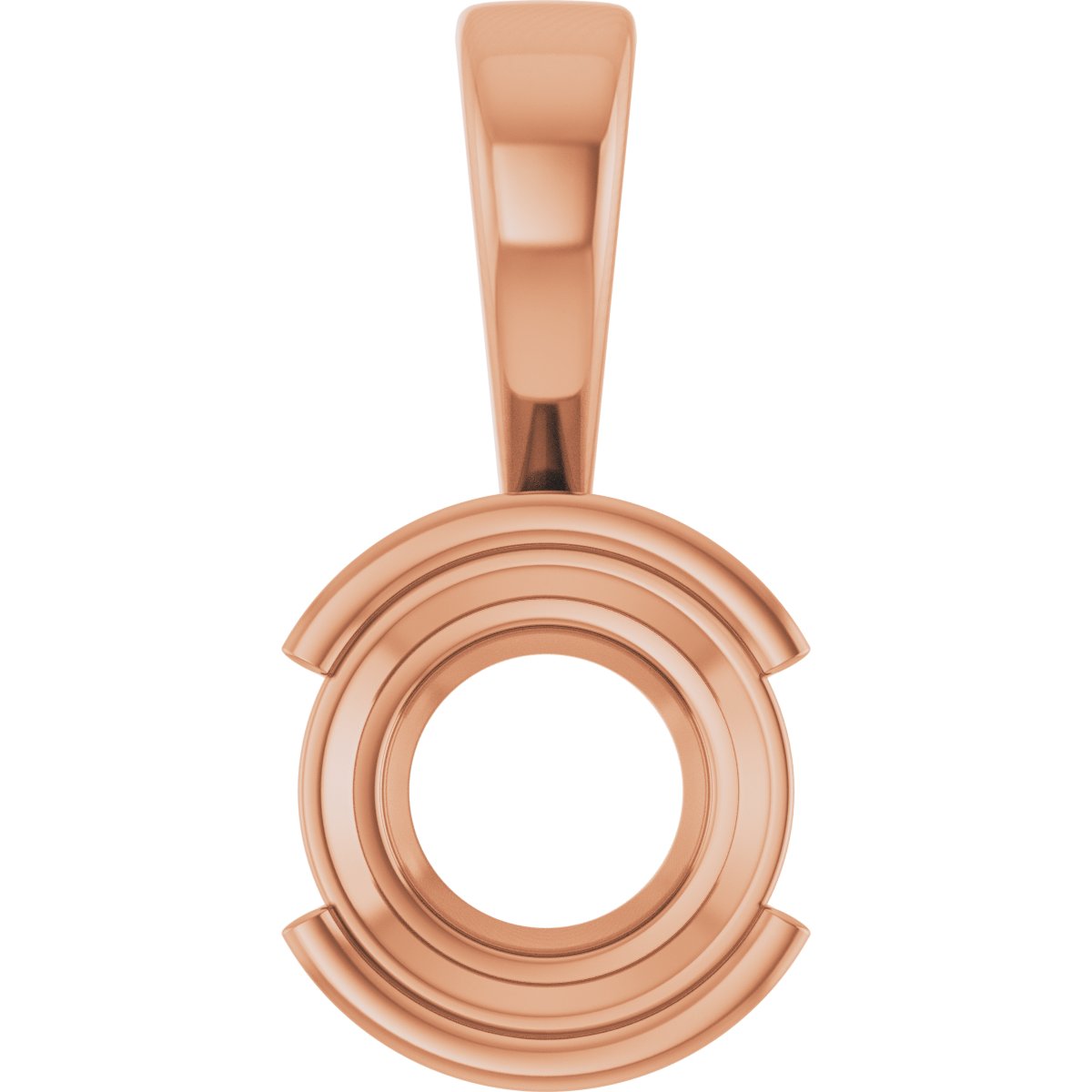 Half Bezel Solitaire Charm/Pendant