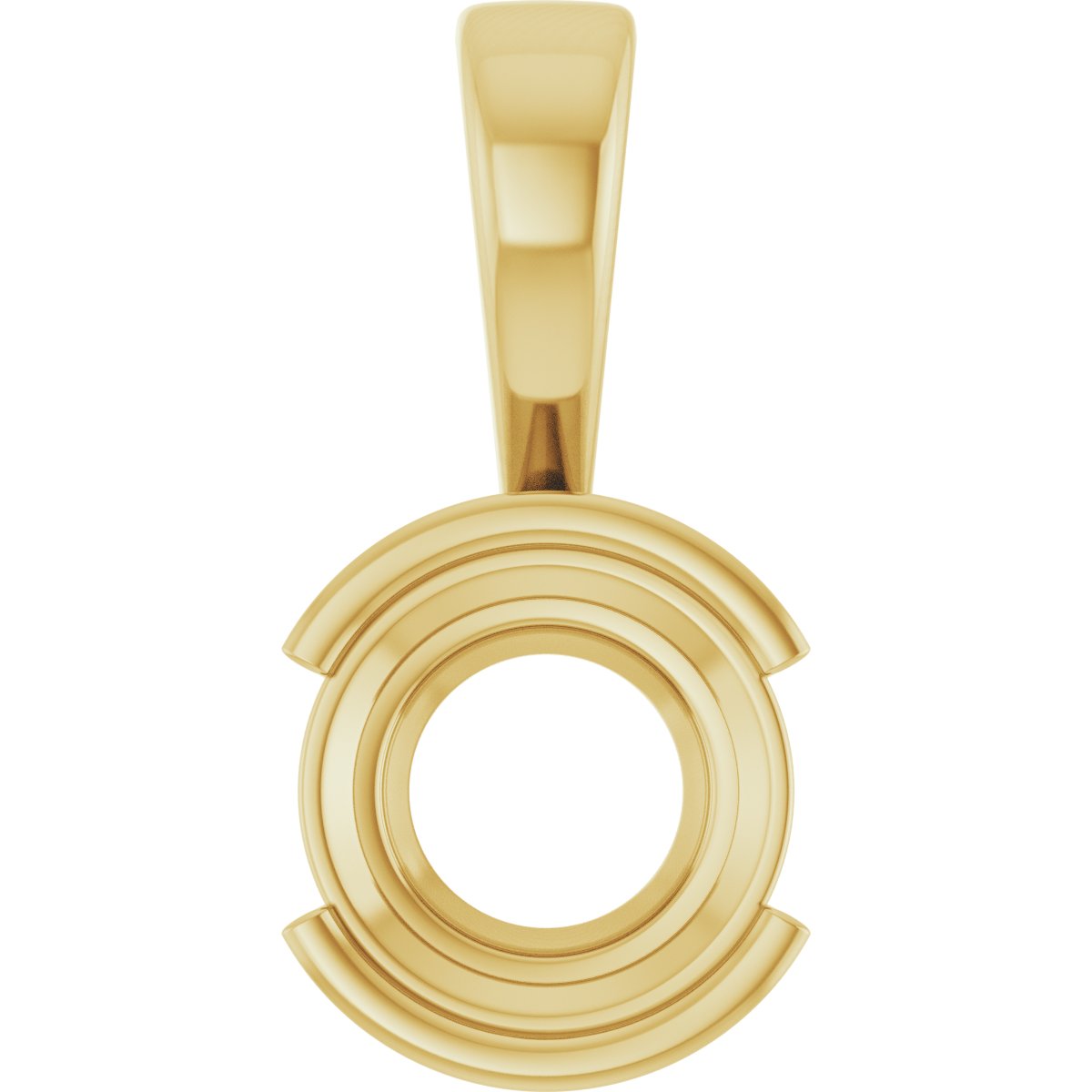 Half Bezel Solitaire Charm/Pendant