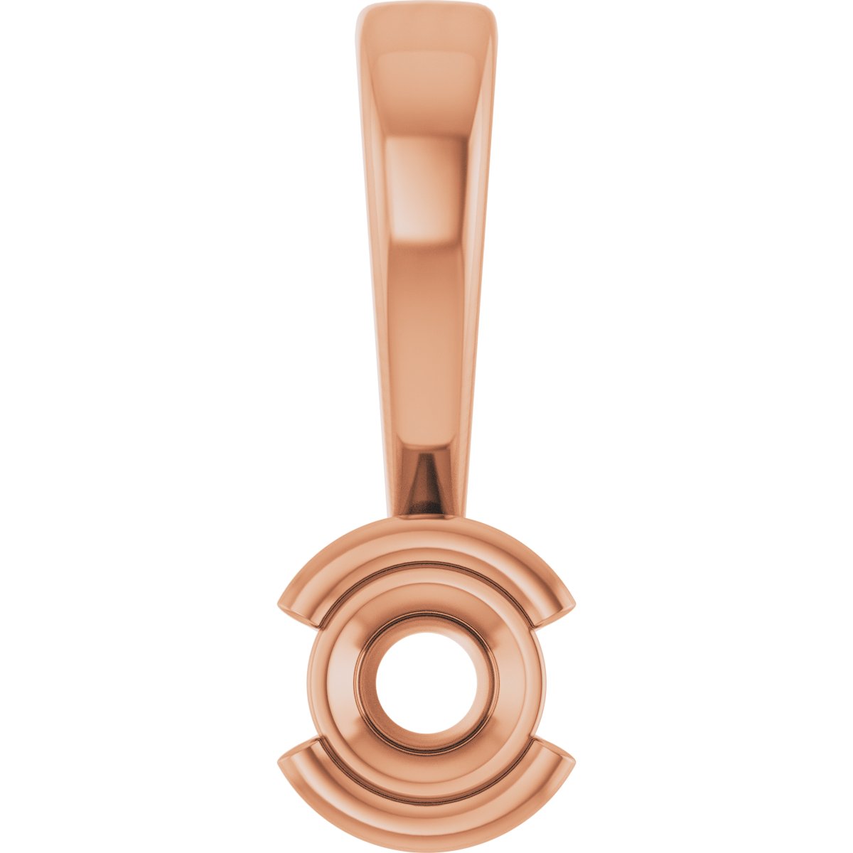 Half Bezel Solitaire Charm/Pendant