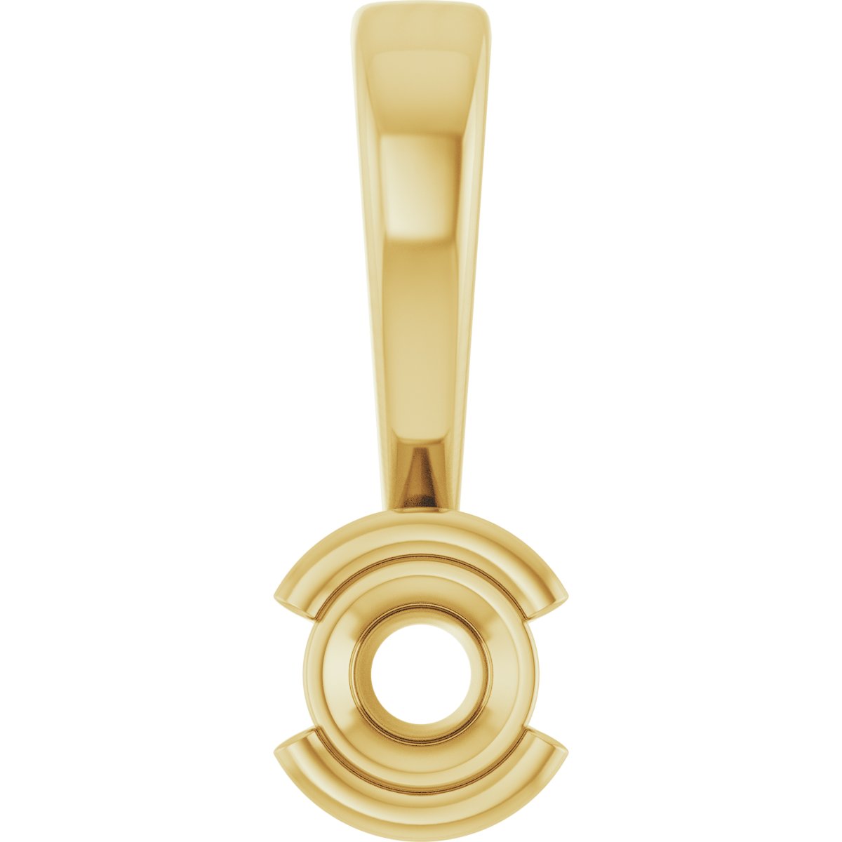 Half Bezel Solitaire Charm/Pendant