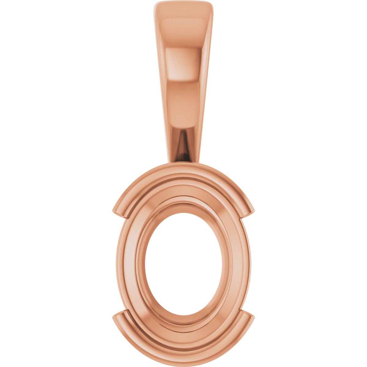 Half Bezel Solitaire Charm/Pendant