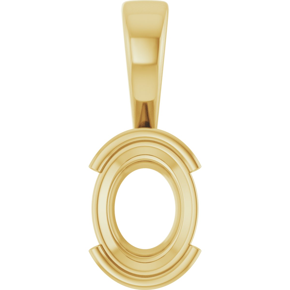 Half Bezel Solitaire Charm/Pendant