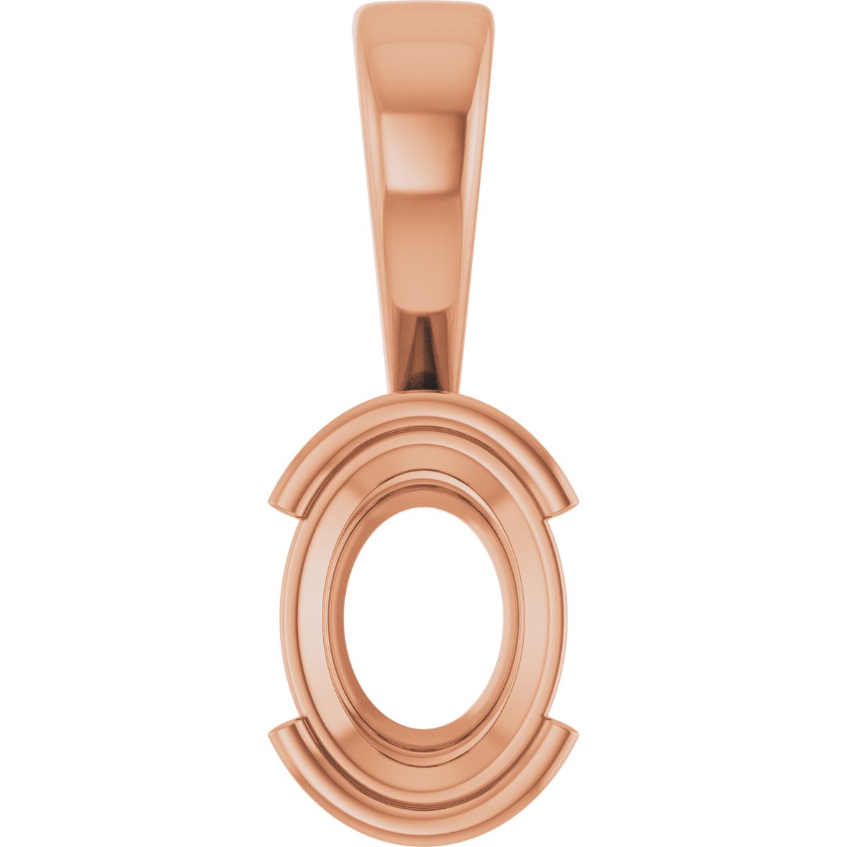 Half Bezel Solitaire Charm/Pendant