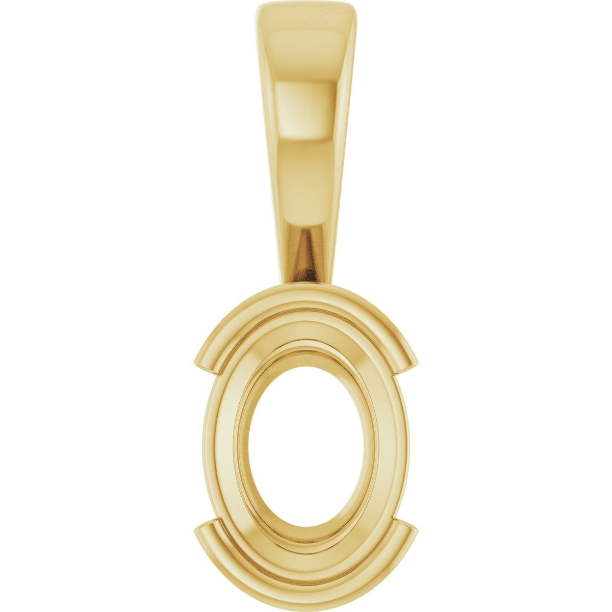 Half Bezel Solitaire Charm/Pendant