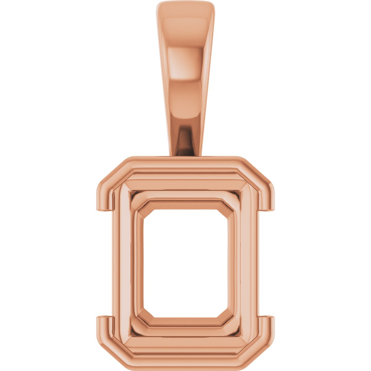 Half Bezel Solitaire Charm/Pendant