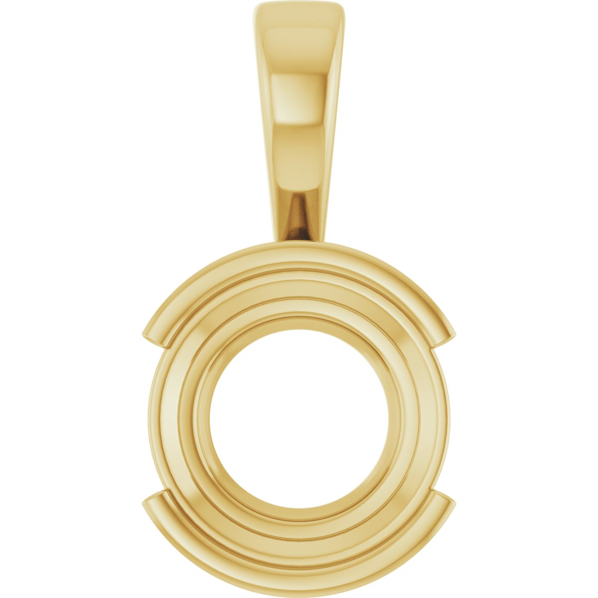 Half Bezel Solitaire Charm/Pendant