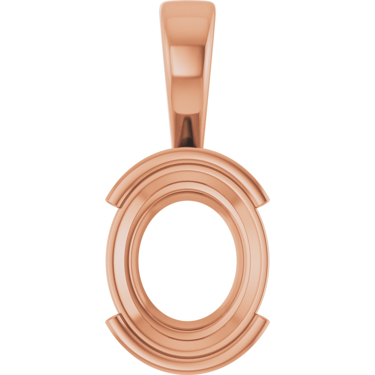 Half Bezel Solitaire Charm/Pendant