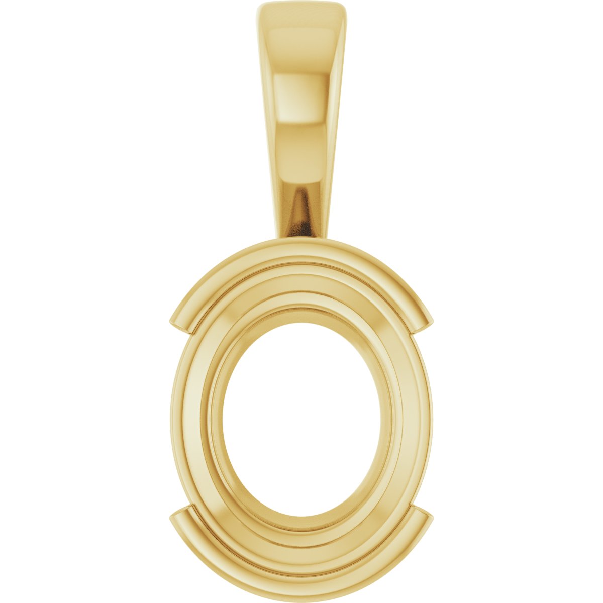 Half Bezel Solitaire Charm/Pendant