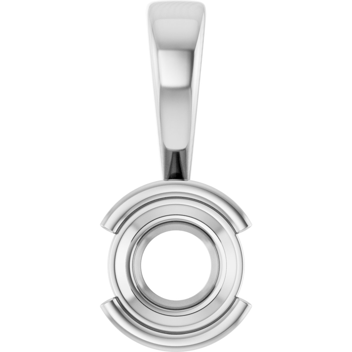 Half Bezel Solitaire Charm/Pendant
