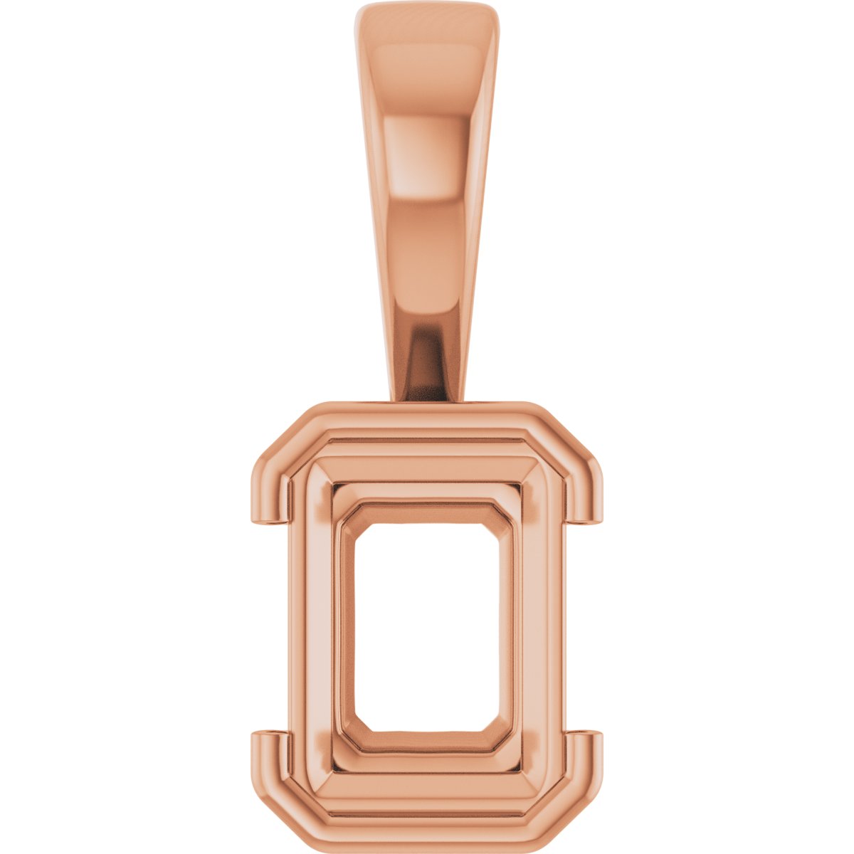 Half Bezel Solitaire Charm/Pendant