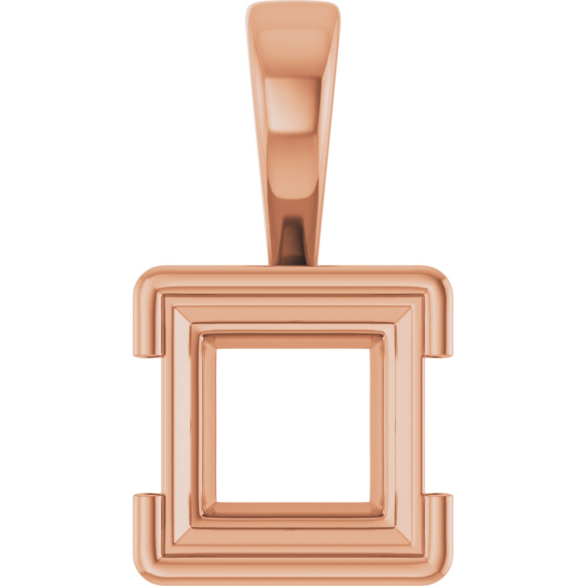 Half Bezel Solitaire Charm/Pendant