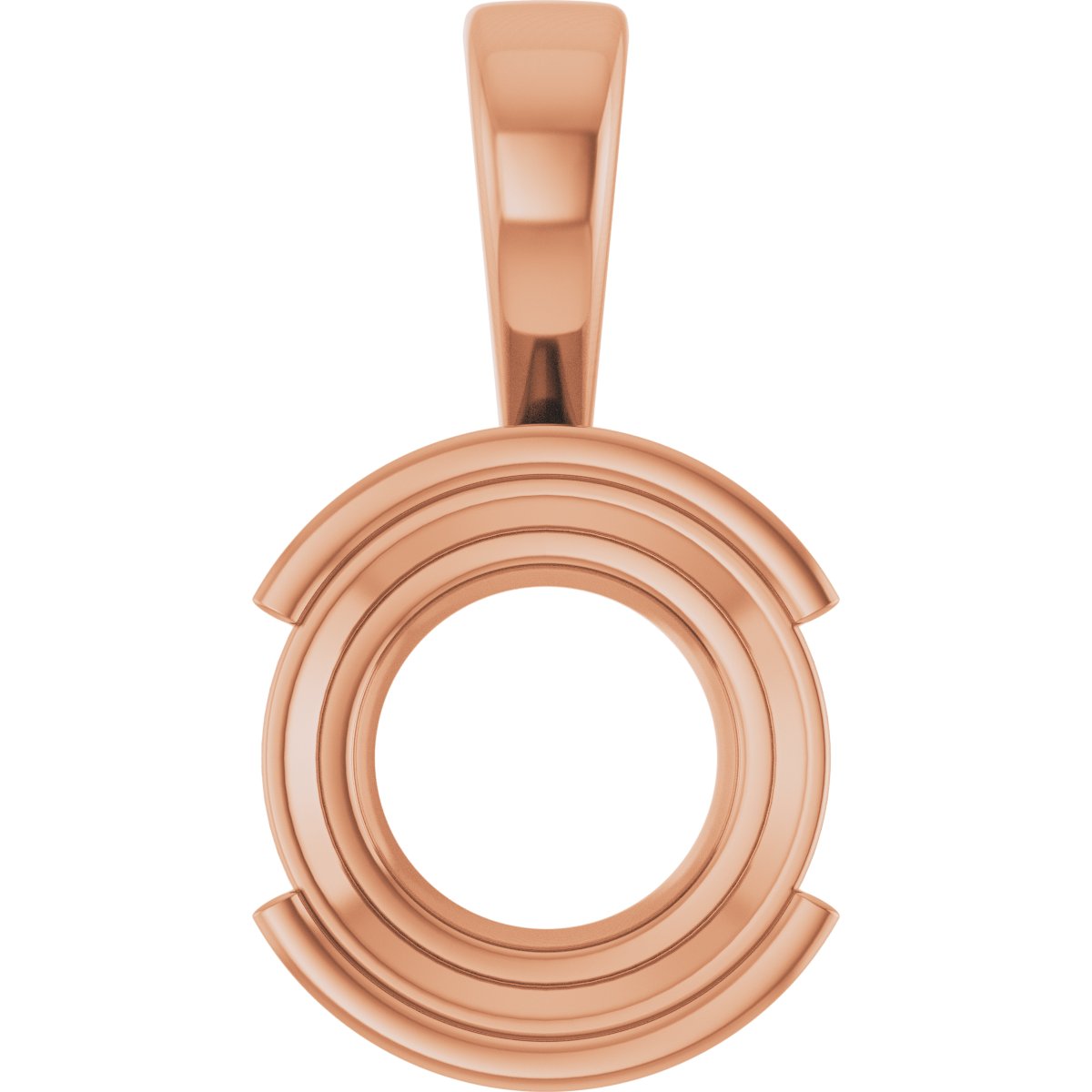 Half Bezel Solitaire Charm/Pendant
