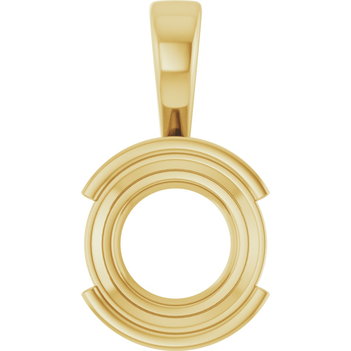 Half Bezel Solitaire Charm/Pendant
