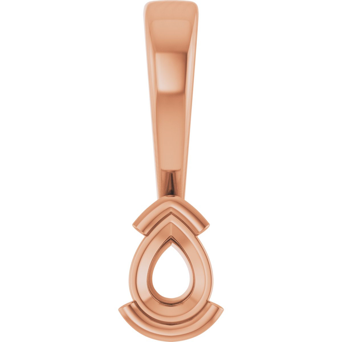 Half Bezel Solitaire Charm/Pendant