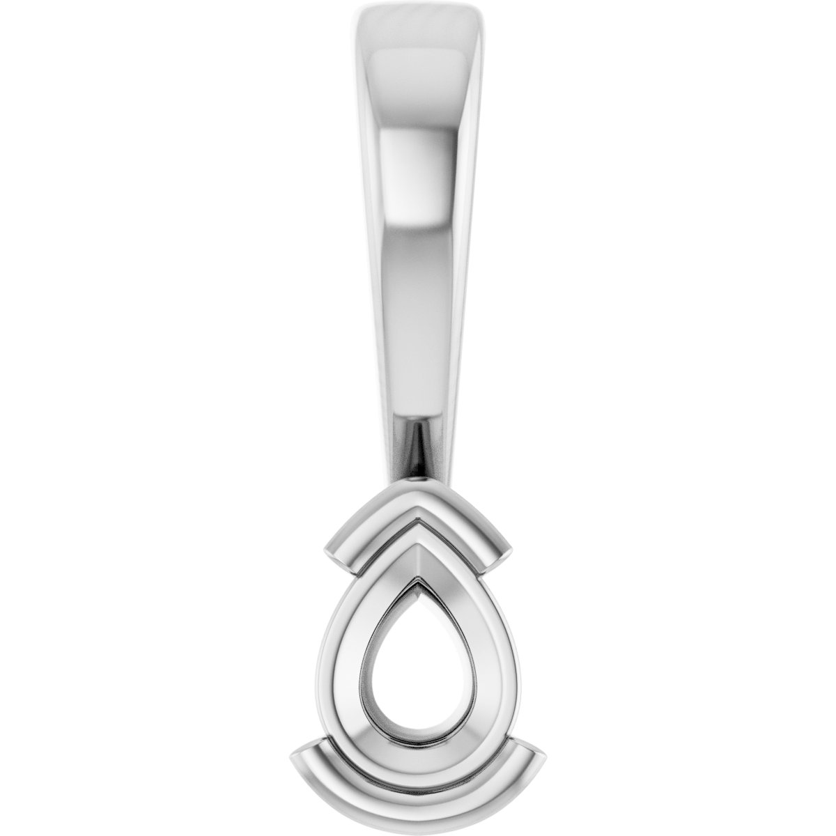 Half Bezel Solitaire Charm/Pendant