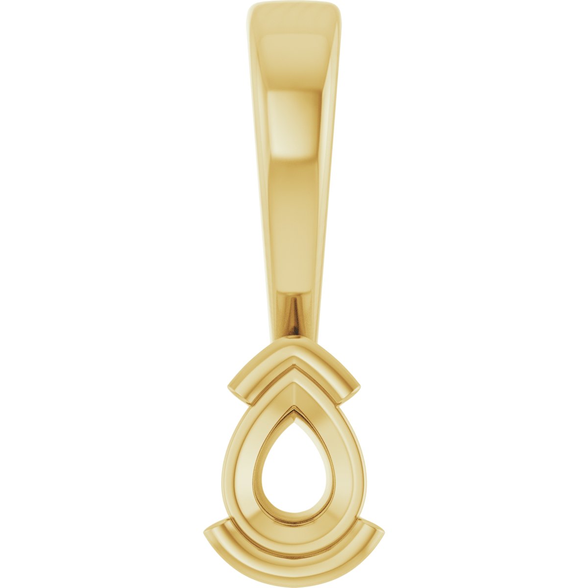 Half Bezel Solitaire Charm/Pendant