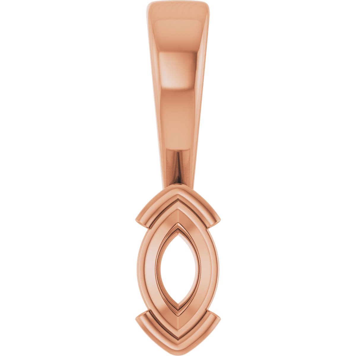 Half Bezel Solitaire Charm/Pendant