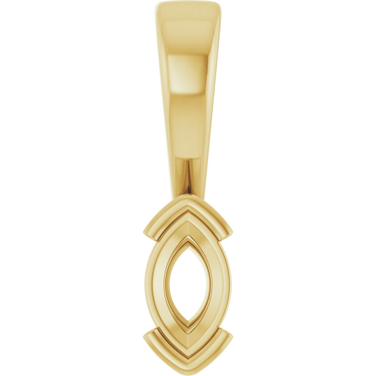 Half Bezel Solitaire Charm/Pendant