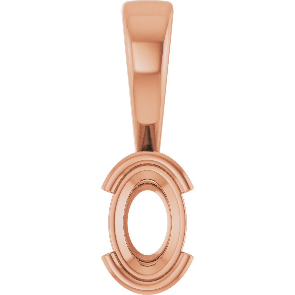 Half Bezel Solitaire Charm/Pendant
