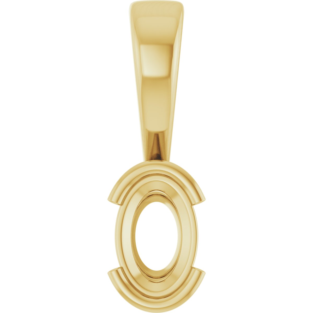 Half Bezel Solitaire Charm/Pendant