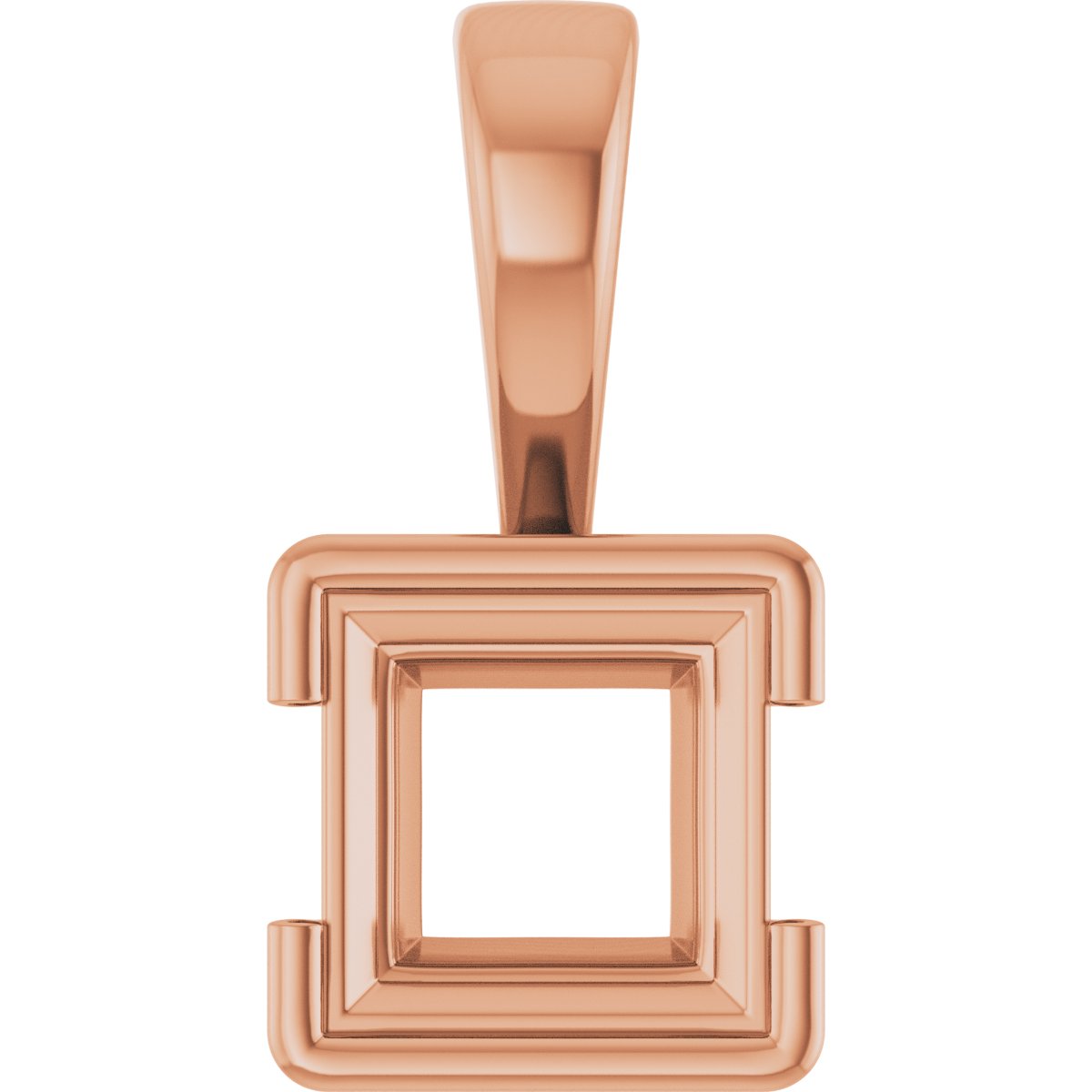 Half Bezel Solitaire Charm/Pendant