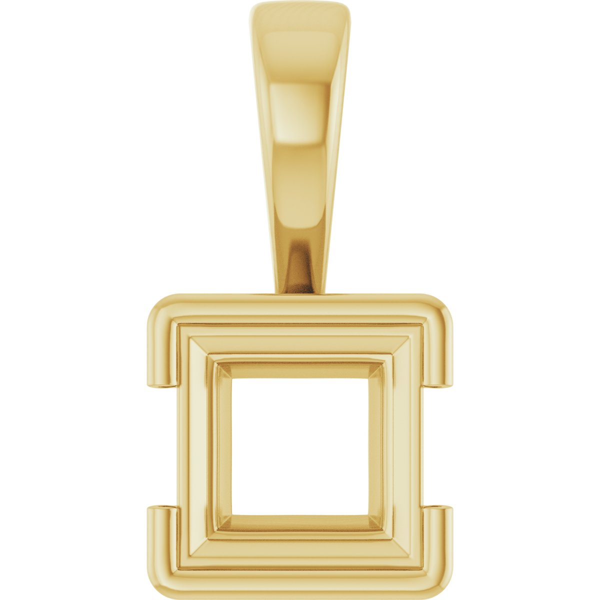 Half Bezel Solitaire Charm/Pendant