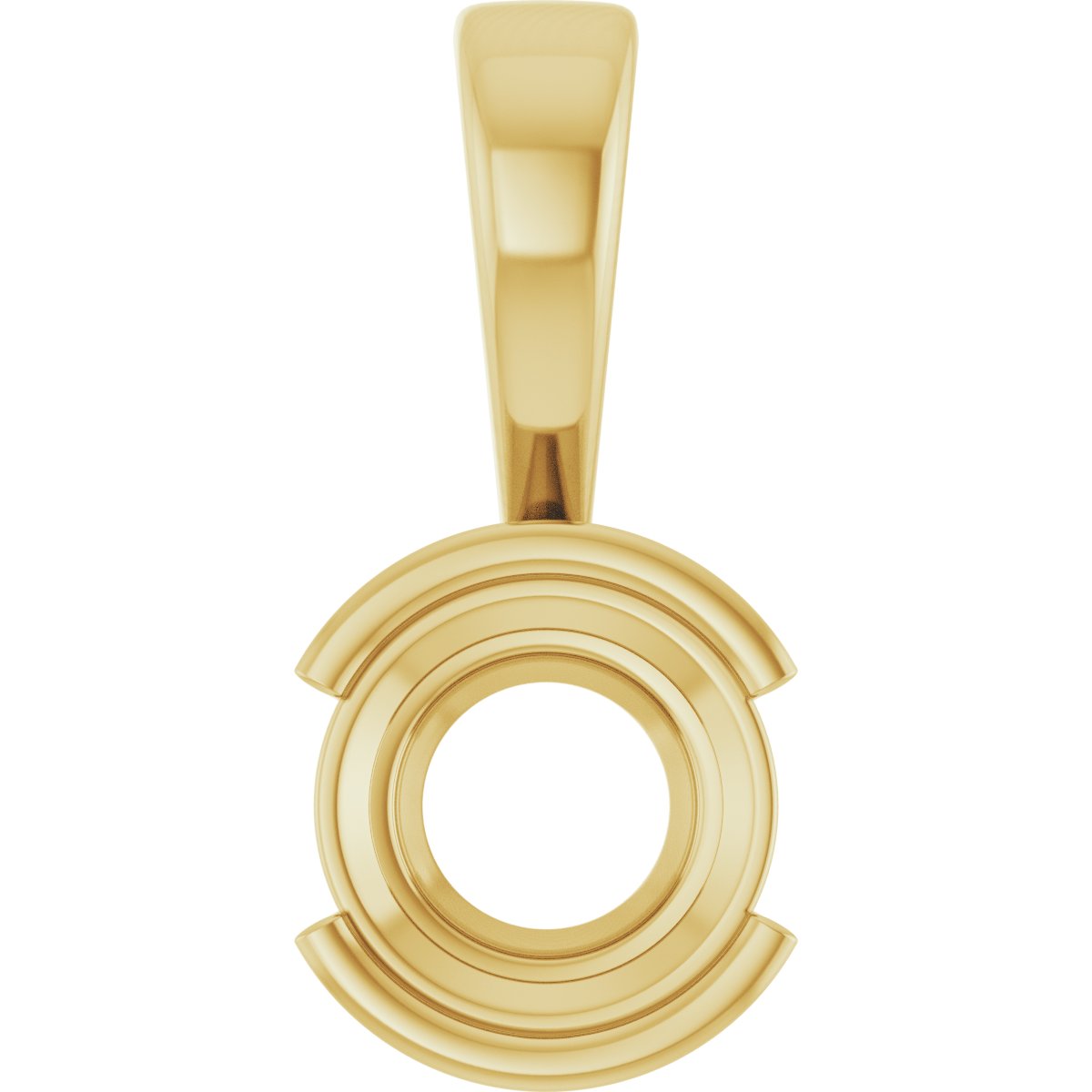 Half Bezel Solitaire Charm/Pendant