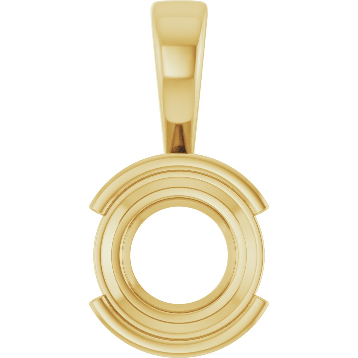 Half Bezel Solitaire Charm/Pendant