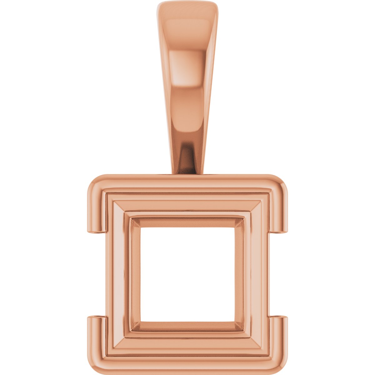 Half Bezel Solitaire Charm/Pendant