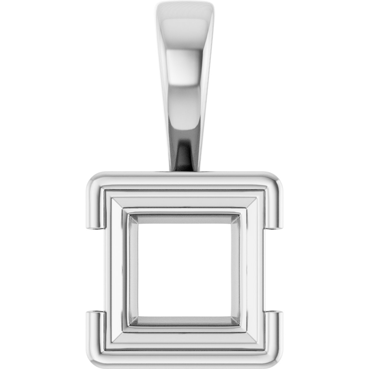 Half Bezel Solitaire Charm/Pendant