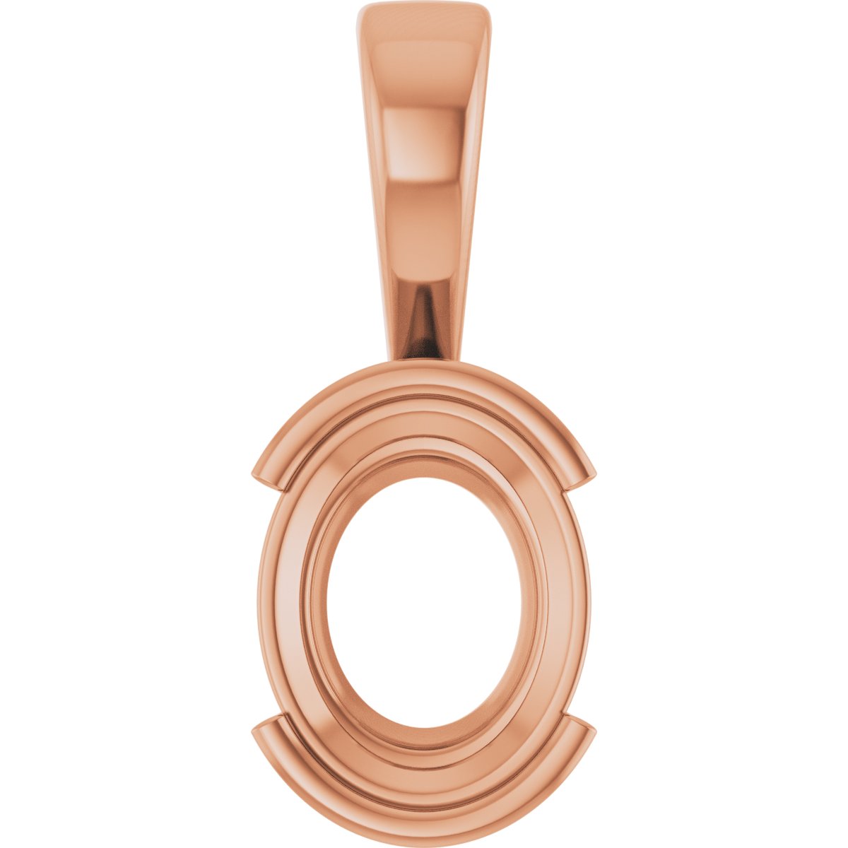 Half Bezel Solitaire Charm/Pendant
