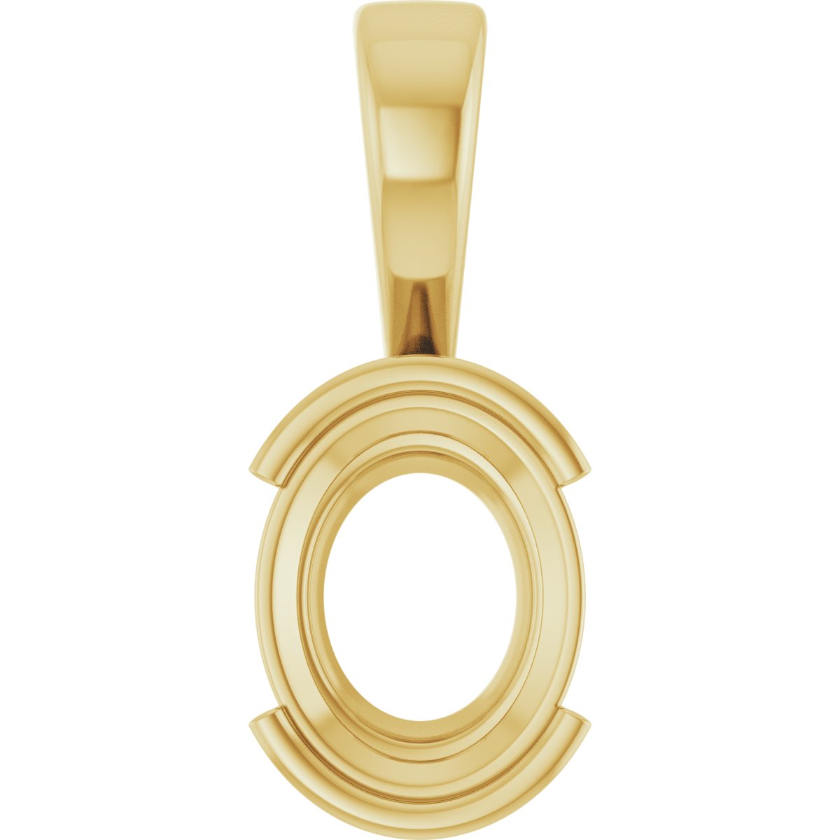 Half Bezel Solitaire Charm/Pendant